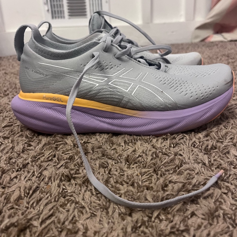 Worn once, brand new shoes from Sole Roots Running Company, wide toe box, asics